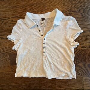 We The Free by Free People Henley Top in Off-White
